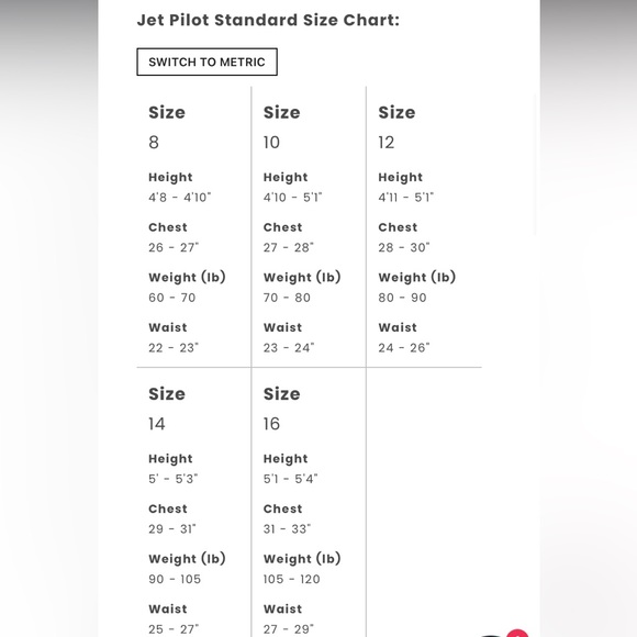 🆕 JET PILOT Junior F11 Flight Jacket Wetsuit- 16 - Picture 6 of 6